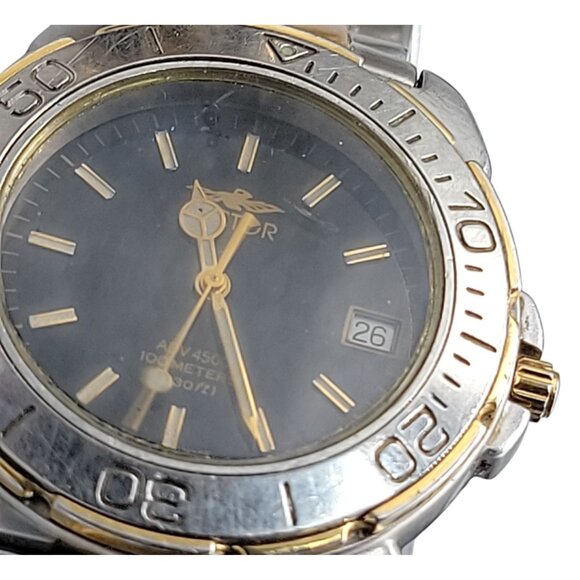 Sector Adv 4500 Mens Quartz Watch Vintage Diver 7" Two Tone Stainless Steel 38mm - Picture 13 of 15
